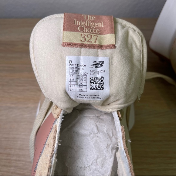 New Balance 327 Women’s Sneakers [NIB] – Beige Rose (WS327NKA) Size 10 - Picture 9 of 11